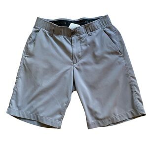 Men’s Under Armour Heather Gray Flat Front Golf Shorts